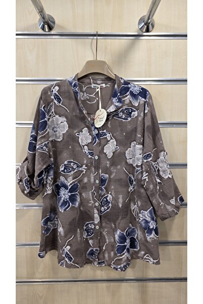 Park Moda Cămașă italiană 100% bumbac cu imprimeu floral