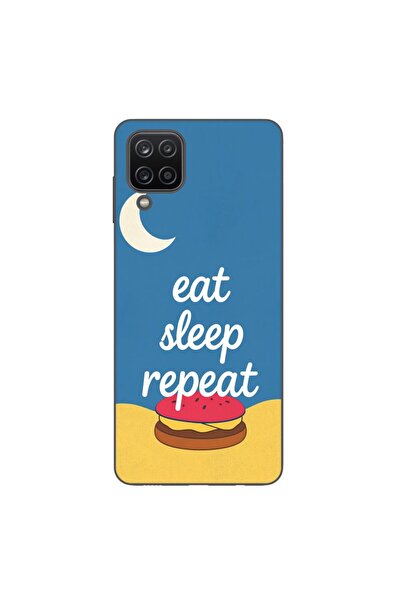 OEM Husa compatibila cu Samsung Galaxy A22 4G Silicon Gel Tpu Model Eat Sleep...