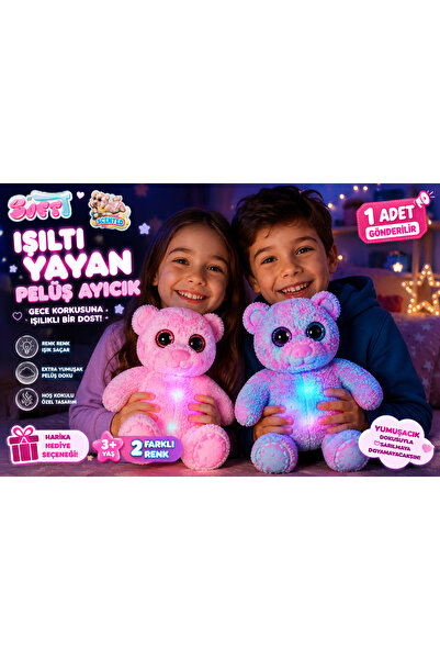 Cici Oyuncak Soft Işıltılı Ayıcık Karanlıkta Parlayan Yumuşak Oyuncak Ayı Ren...