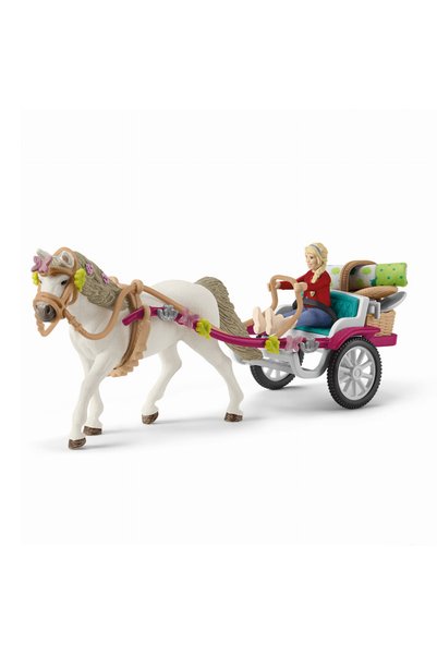 SCHLEICH Clubul Călăreților - Căruță de concurs ecvestru