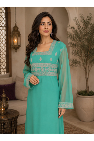 ASIAN Halaabaya Jalabiya Stylish Women's Jalabiya with Elegant Patterns Made ...