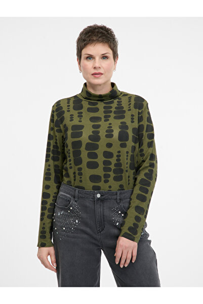 ORSAY Tricou verde de damă cu mânecă lungă