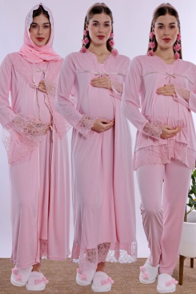 ByLohusa Adjustable Waist Elastic and Breastfeeding Feature Pregnancy and Mat...