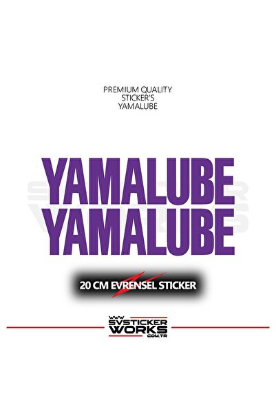 ARONA Yamalube Sticker Universal Compatible with All Surfaces 20 cm 2 Pcs