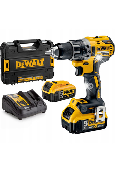 Dewalt Mașină de găurit și înșurubat cu percuție XR 18V 2*5.0AH DCD796P2-QW