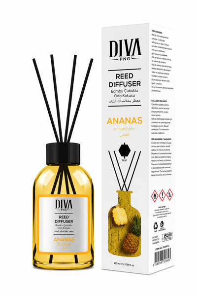 DİVA ANANAS odorizant cu bețișoare 100ml