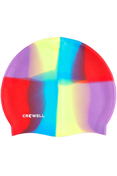 CROWELL Casca de înot din silicon Multi Flame, multicoloră, culoare 10