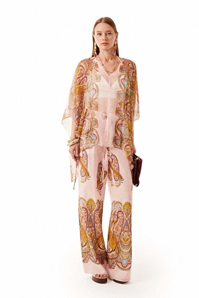 EXPLOSION Desenli Kimono Pantolon Takım