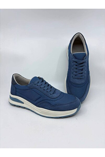 Papuccu Indigo Suede Men's Leather Shoes