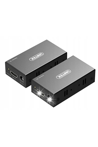 Unitek Extensor HDMI 1.4a de 60M prin Ethernet V100A + alimentator, FullHD 60Hz