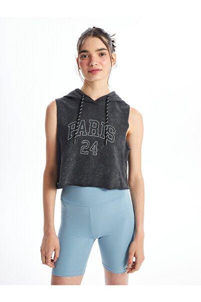 LC Waikiki Peak New Season Hooded Printed Women's Athlete Sweatshirt