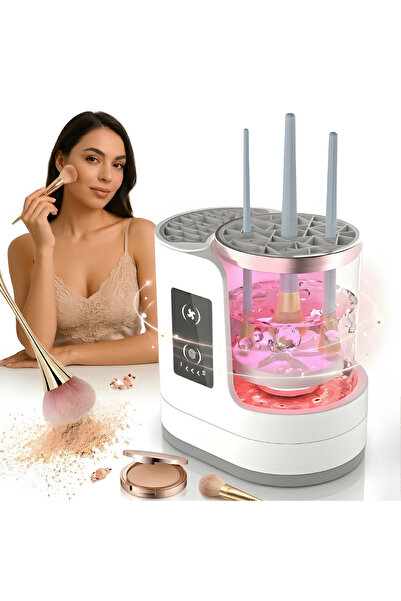 Nerele Aparat Profesional Electric 2-in-1 Curatare si Uscare Pensule Machiaj,...