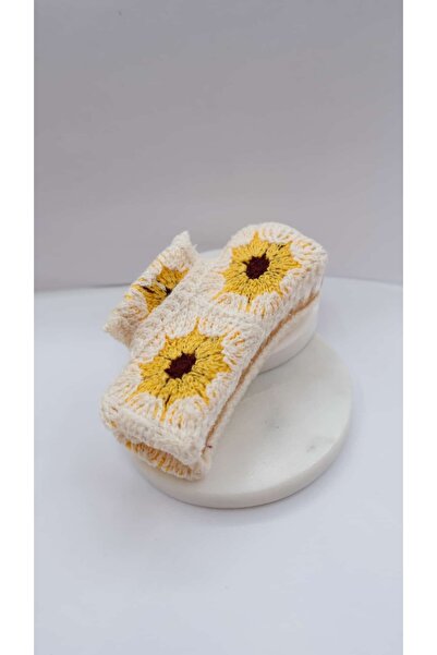 Jerie Knitted Crochet Patterned Latch Buckle