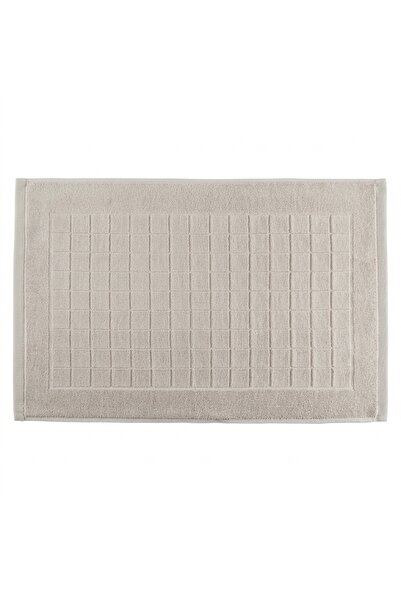 Z Store Covoraș de baie din bumbac premium, tip prosop – Model în carouri bej...