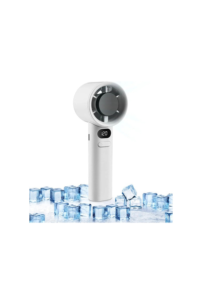 layfhex Taşınabilir Şarjlı Mini Turbo El Vantilatörü Fanı LED Kademeli