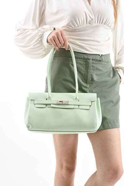 Adox Çanta Chief Large Mint Green Women's Hand and Shoulder Bag