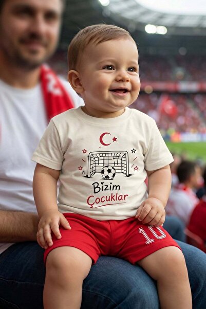 dinamik çocuk طقم صيفي مكون من قطعتين للأطفال من الجنسين، مطبوع عليه هلال ونج...