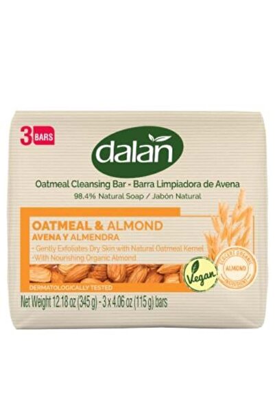 Dalan صابون بار برائحة الشوفان واللوز من دالان - 3 قطع × 115 جرام لكل قطعة
