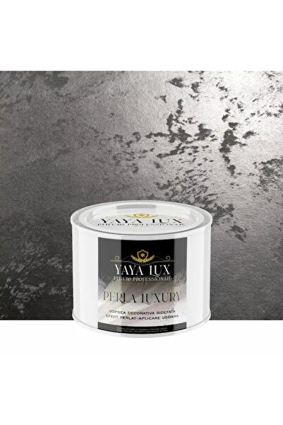 YaYa Color Vopsea Decorativă Perla Luxury Negru 0.5 L cu fulgi perlați