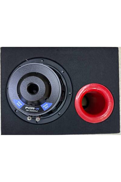 For-X XW-2020S4 20CM 600WAT KABİNLİ BASS TEK BOBİN 29CM BOY 40CM EN