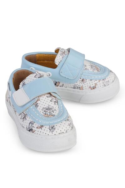 Civil Sport Palm Tree Printed Sports Shoes - Blue, Sizes 22-26