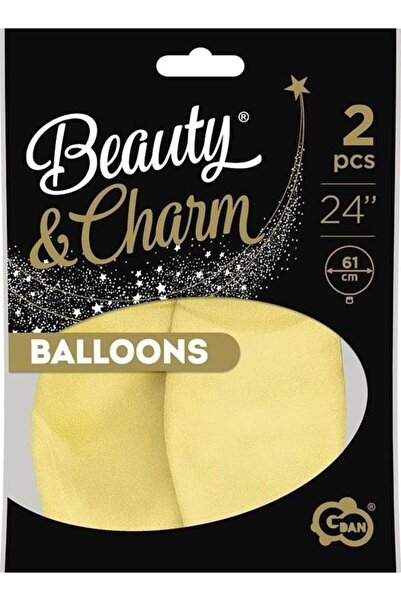 Godan Balony Beauty&Charm macaroni vanilie 61cm 2 bucăți