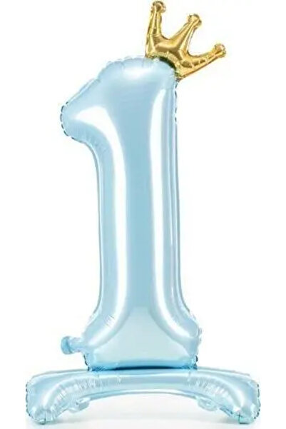 Partydeco Balon în picioare din folie 1 84cm albastru