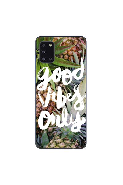 OEM Husa compatibila cu Samsung Galaxy A31 Silicon Gel Tpu Model Good Vibes Only