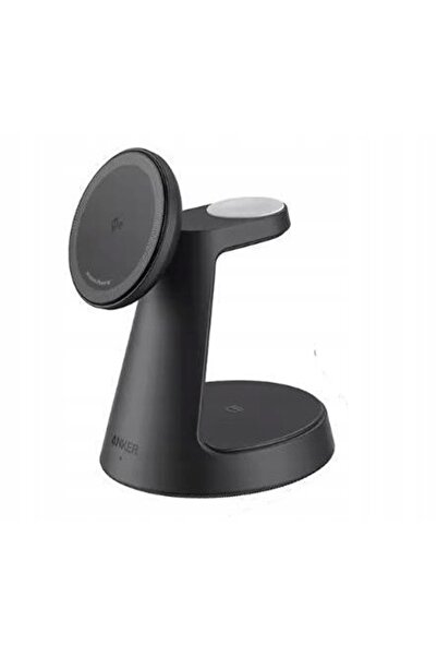 Anker Stuy Încărcător cu inducție Anker 3 în 1 MagGo Pad 15W USB-C Negru