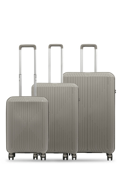 GROUND Sirius 3’lü Valiz Seti - 10728 - Silver