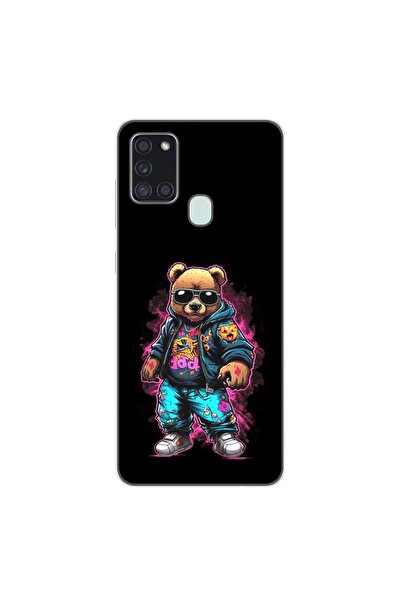 OEM Θήκη συμβατή με Samsung Galaxy A21s Σιλικόνης Gel TPU με σχέδιο Αρκούδας,...