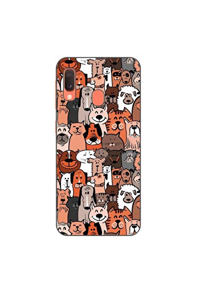 OEM Husa compatibila cu Samsung Galaxy A20e Silicon Gel Tpu Model Caini si Pi...