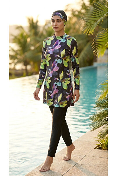 Plistre 2263_Set of 4 Fully Covered Sea/Pool Hijab Swimsuit