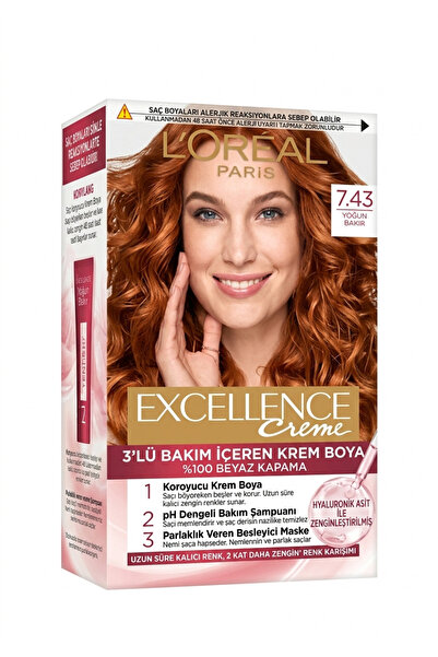 Excellence Saç Boyası 7.43 Yoğun Bakır