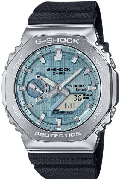 G-SHOCK Ceas bărbătesc GBM-2100A-1A2ER — albastru, sportiv, rezistent la șocuri.