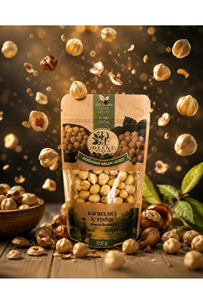 DEFNE FINDIK KAVRULMUŞ İÇ FINDIK 125 GR