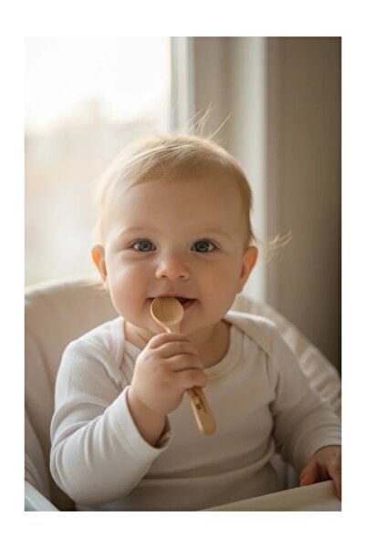 Home Genuine Boxwood Dessert Spoon (Food Spoon) 1. Class a Boxwood Small Size...