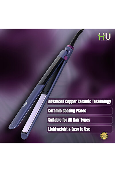 HU HAPPY USER Hair Straightener with Ceramic Coating