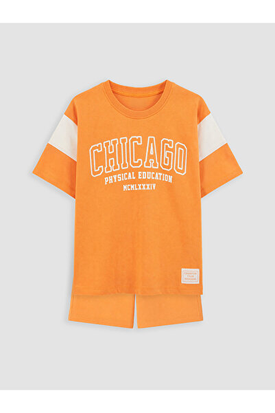 LC Waikiki Özmarka New Season Chicago Printed Boys' Set