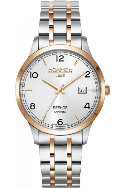 Roamer Ceas bărbătesc 509833 49 14 20, aur roz, clasic