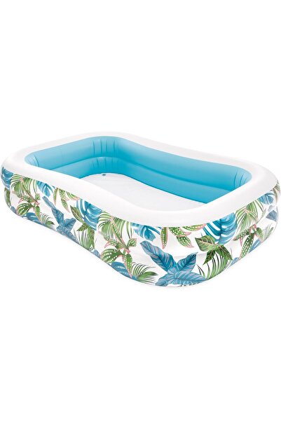 Intex 57177EP Tropical Swim Center Inflatable Family Pool: 159 Gallon Capacit...