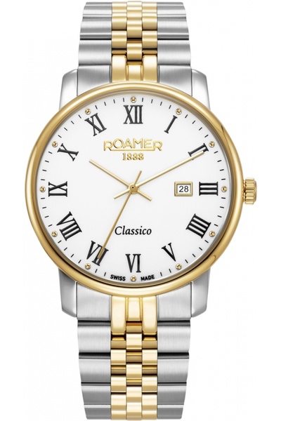 Roamer Ceas bărbătesc 971856 48 25 50 — auriu clasic, pentru cupluri
