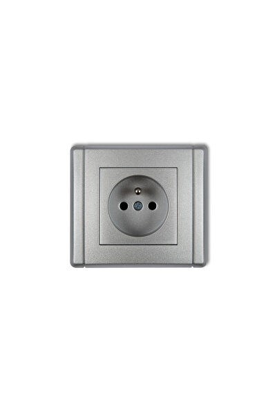 KARLIK Soclu Flexi unic pentru gât cu/u 2P+Z argintiu metalic (7FGP-1z)