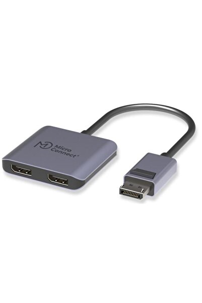 MicroConnect DisplayPort către 2x DisplayPort femelă Hub Splitter MST