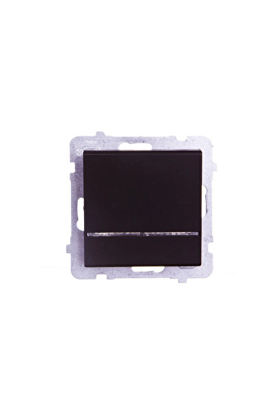 OSPEL Conector monopolar Sonata 16AX IP20 cu iluminare din spate, negru metal...