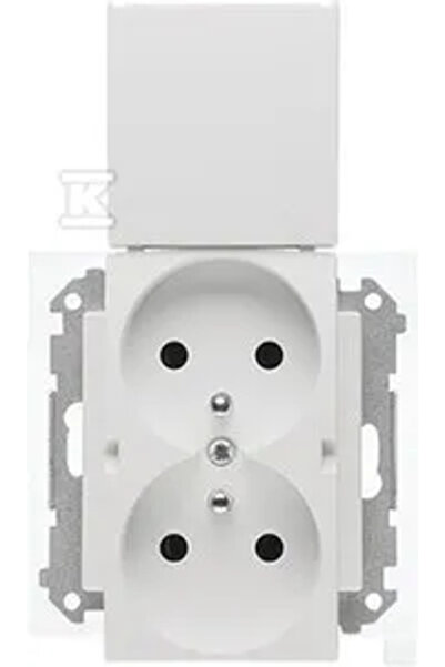 Kontakt-Simon Simon 55 Priză dublă pentru versiunea IP44 cu garnitură (modul)...
