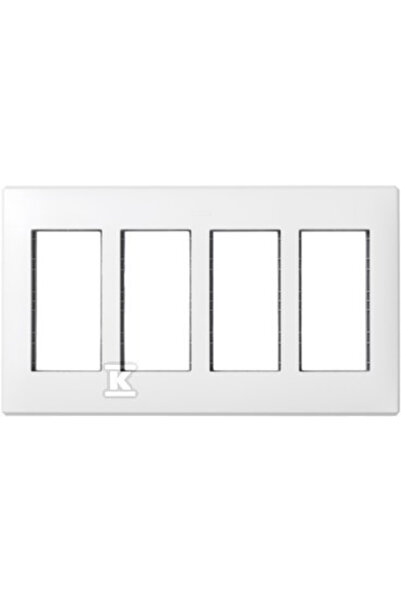 Kontakt-Simon Simon Connect Simon500 cadru cvadruplu cu mânere 8xK45 alb pur ...