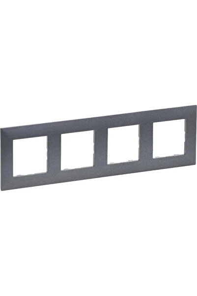Legrand Cadru cvadruplu Niloe Step 4x oțel periat 863994