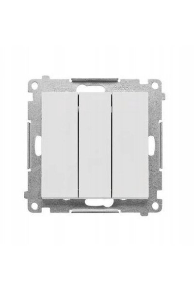 Kontakt-Simon Simon 55 Conector triplu (modul) 10 AX, 250 V ~, conectori rapi...