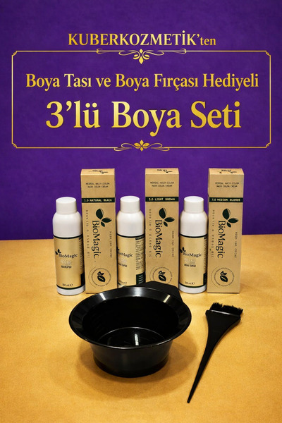 BIOMAGIC 6.00 Koyu Kumral Organik İçerikli Amonyaksız Kalıcı Kokusuz Saç Boya...